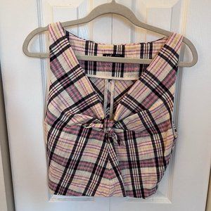 Plaid Zara Top (US M)